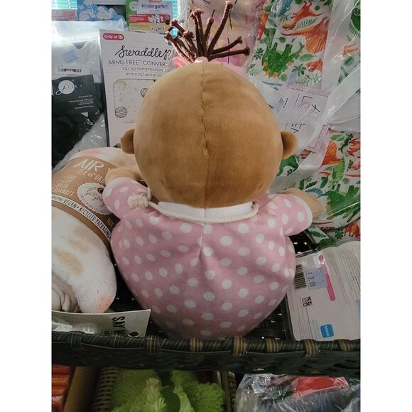 Warmies Snuggable Pink Polka Dot Baby Doll Plush Microwaveable Lavender Scented - Picture 2 of 7